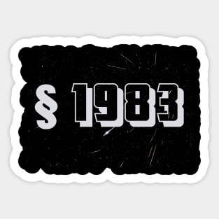 Section 1983 Sticker